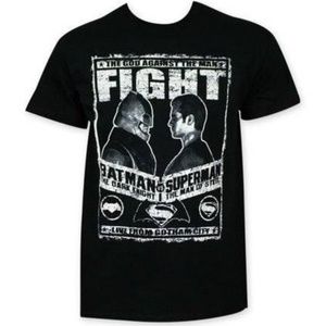 Batman vs Superman Movie Fight Poster Tee (XL)